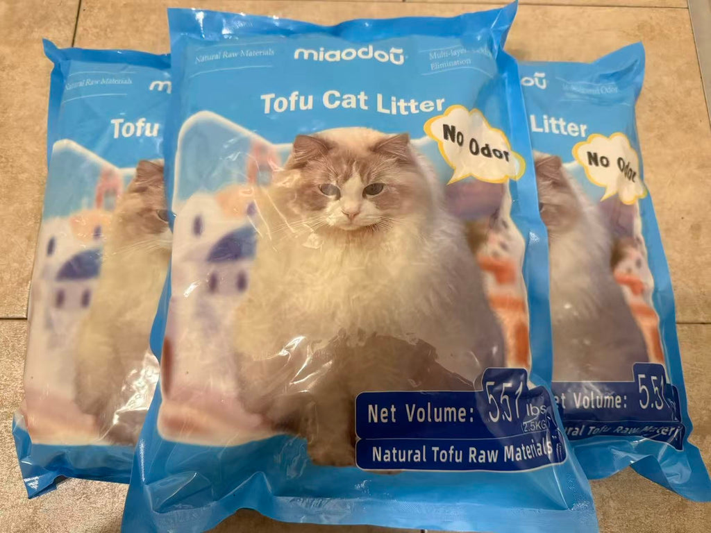 MIAODOU Tofu Cat Litter – Natural Odor, 2.5kg